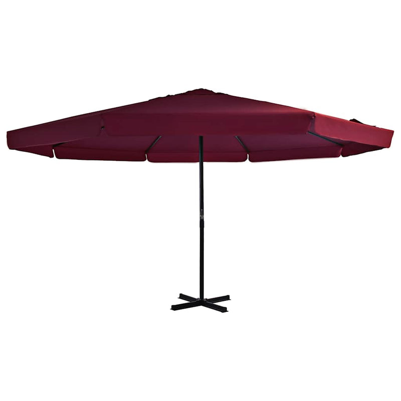 Load image into Gallery viewer, Vidaxl parasol met aluminium paal 500 cm bordeauxrood
