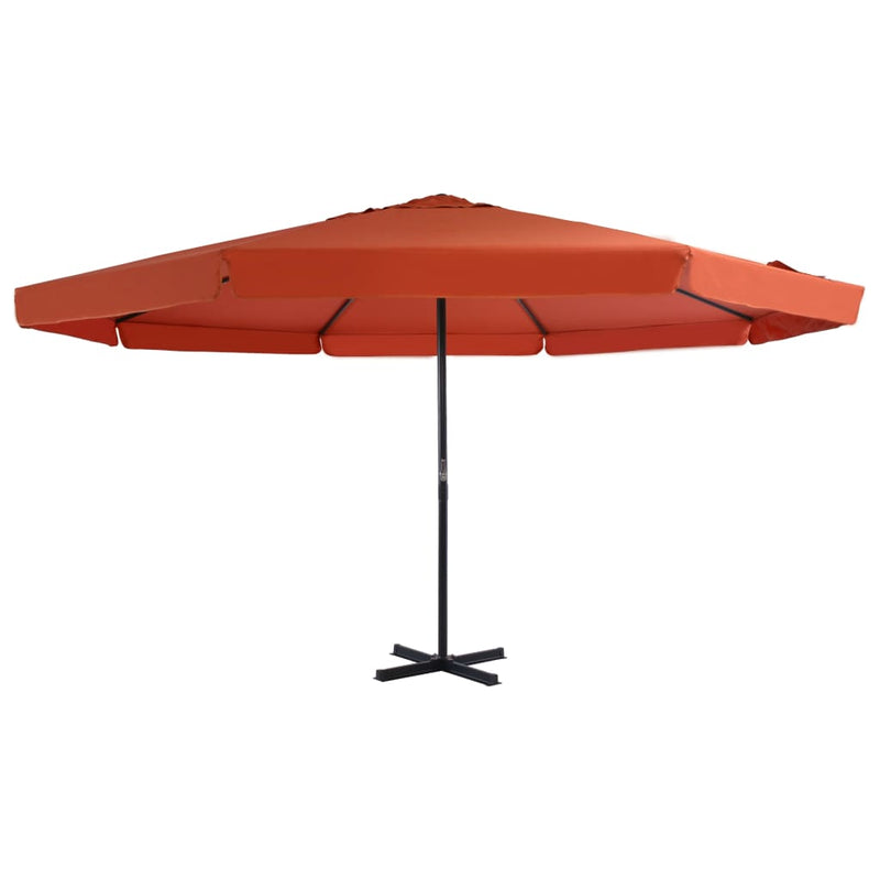 Load image into Gallery viewer, Vidaxl parasol met aluminium paal 500 cm terracottakleurig
