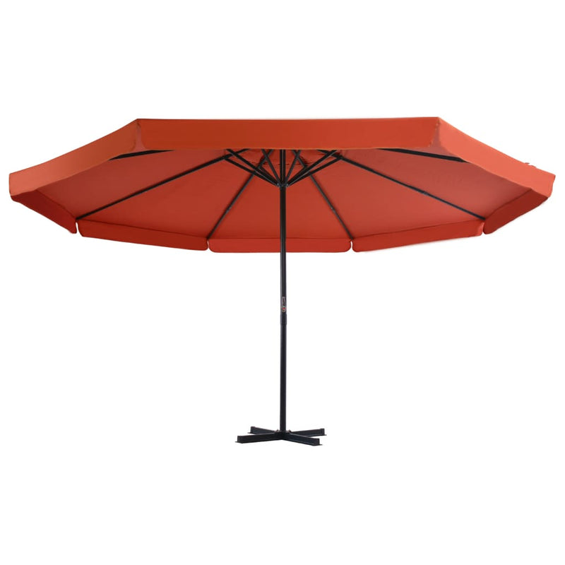 Load image into Gallery viewer, Vidaxl parasol met aluminium paal 500 cm terracottakleurig
