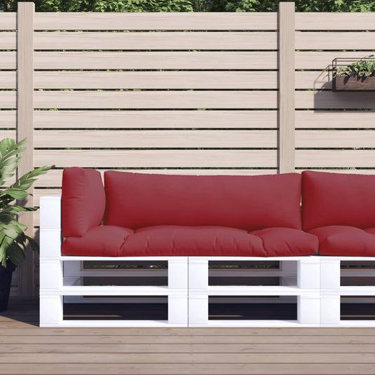 Vidaxl palletkussens 3 st stof rood