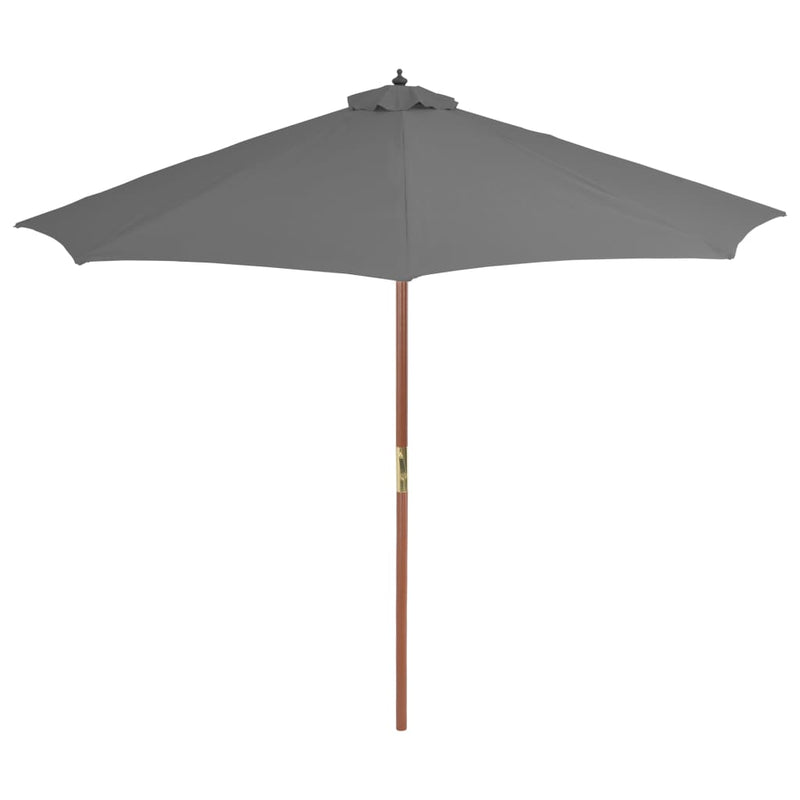 Load image into Gallery viewer, Vidaxl parasol met houten paal 300 cm antraciet
