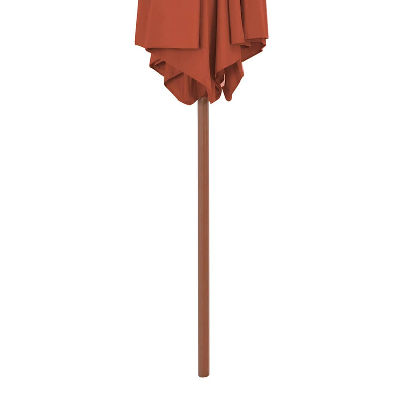 Load image into Gallery viewer, Vidaxl parasol met houten paal 270 cm terracotta
