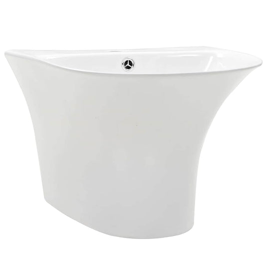 Vidaxl wasbak wit 47 x 45 x 37 cm geglazuurd keramiek