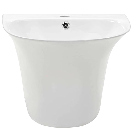 Vidaxl wasbak wit 47 x 45 x 37 cm geglazuurd keramiek