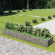 Vidaxl gabion plantenbak verhoogd 450x90x50 cm gegalvaniseerd staal