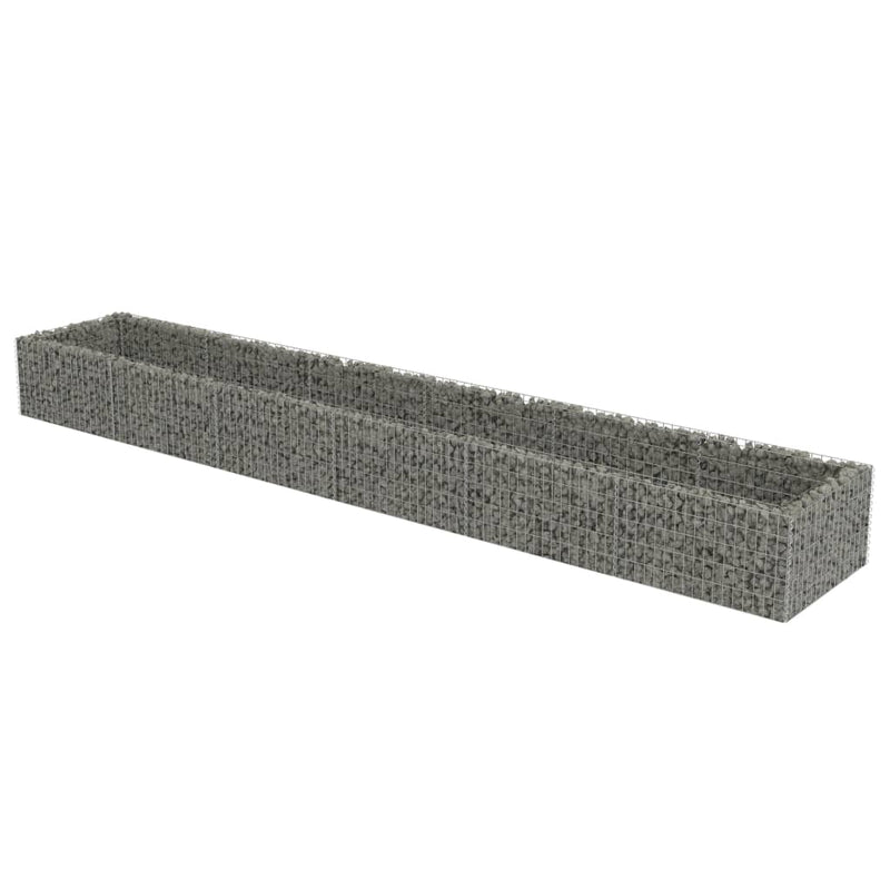 Load image into Gallery viewer, VidaXL Gabion plantenbak verhoogd 540x90x50 cm gegalvaniseerd staal
