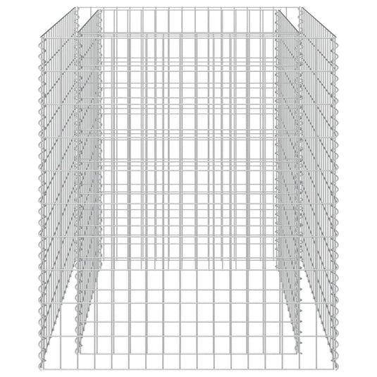 Vidaxl gabion plantenbak verhoogd 90x90x100 cm gegalvaniseerd staal