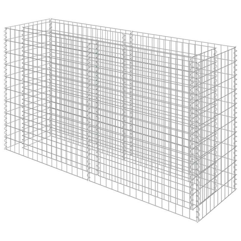 Load image into Gallery viewer, Vidaxl gabion plantenbak verhoogd 180x50x100 cm gegalvaniseerd staal
