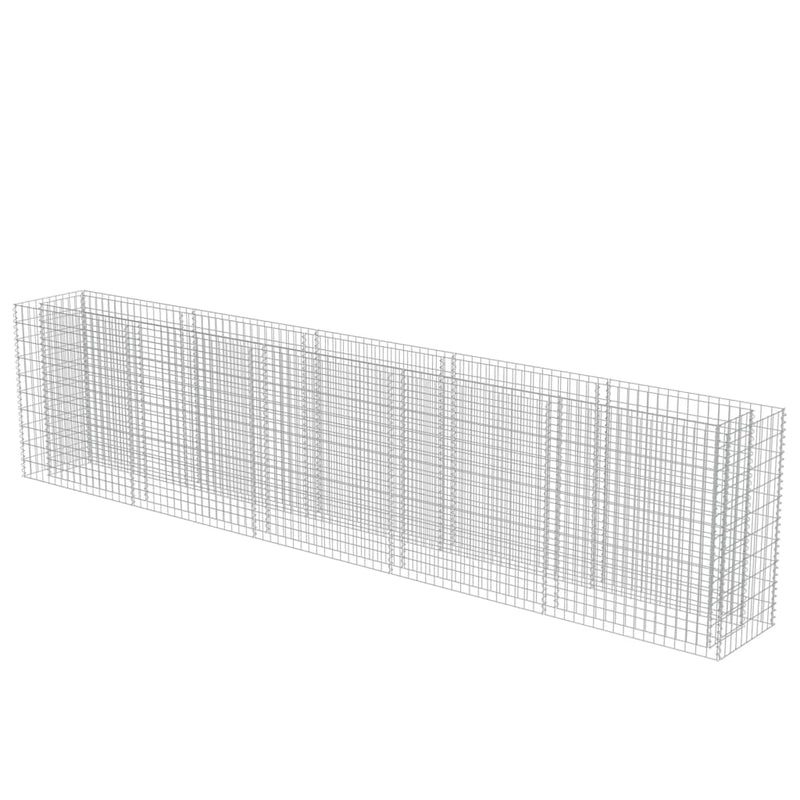 Load image into Gallery viewer, VidaXL Gabion plantenbak verhoogd 450x50x100 cm gegalvaniseerd staal
