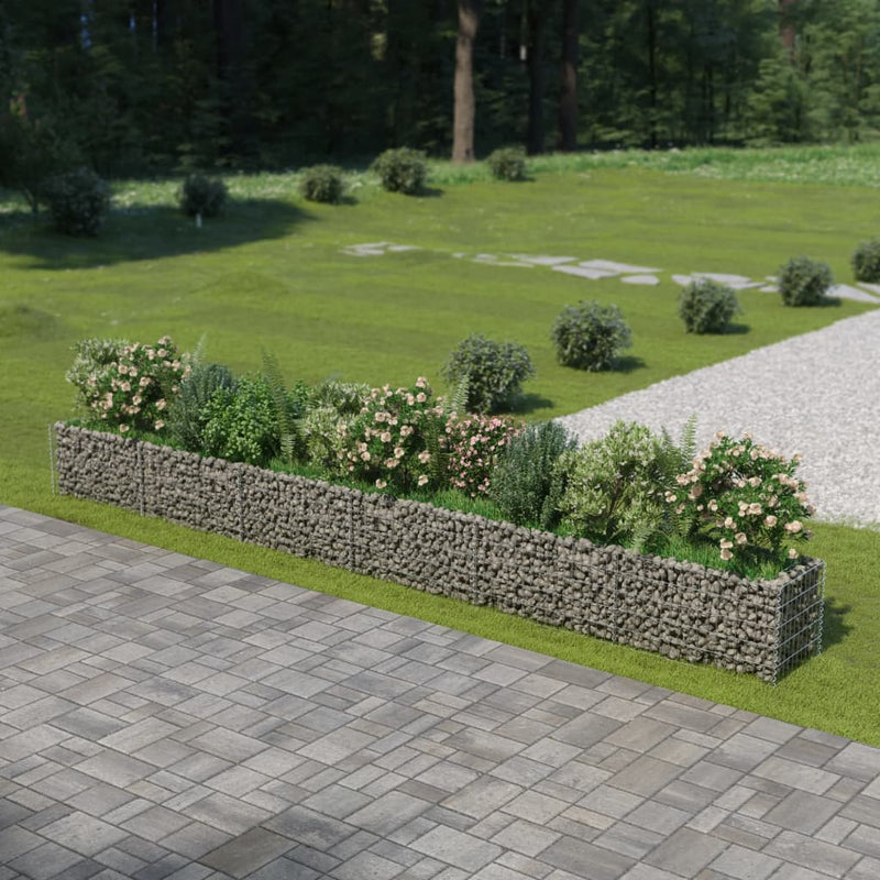 Load image into Gallery viewer, VidaXL Gabion plantenbak verhoogd 540x50x50 cm gegalvaniseerd staal
