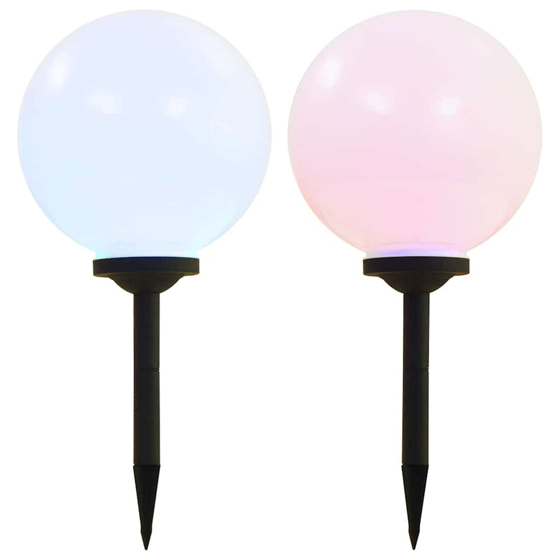 Load image into Gallery viewer, Vidaxl led-solarlampen rond 30 cm rgb 2 st
