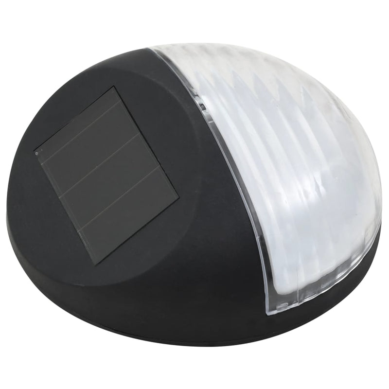 Load image into Gallery viewer, Vidaxl led-wandlampen solar rond zwart 12 st
