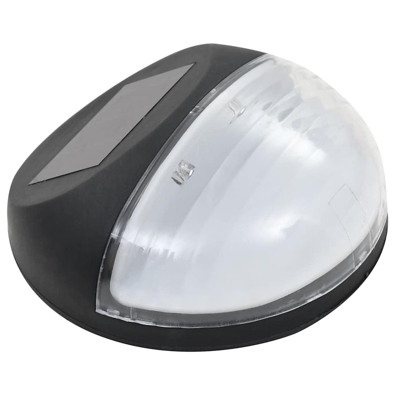 Load image into Gallery viewer, Vidaxl led-wandlampen solar rond zwart 12 st
