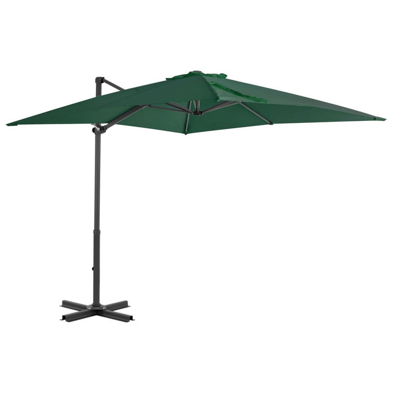 Load image into Gallery viewer, Vidaxl zweefparasol met aluminium paal 250x250 cm groen
