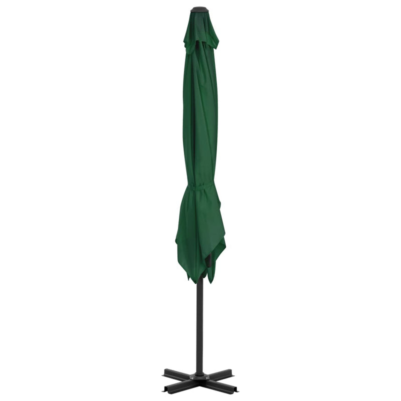 Load image into Gallery viewer, Vidaxl zweefparasol met aluminium paal 250x250 cm groen
