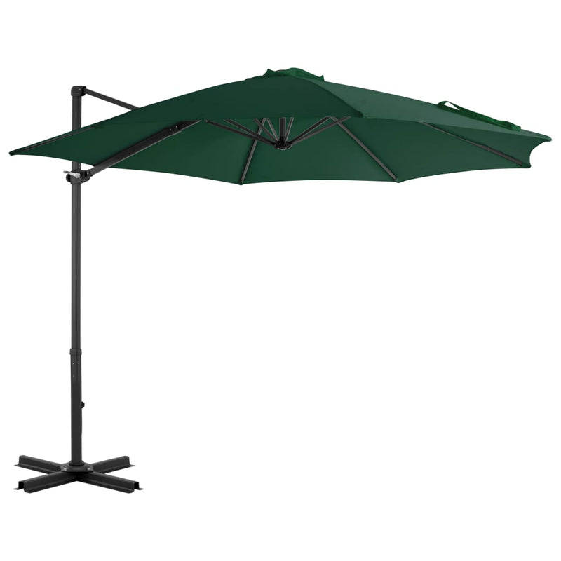 Load image into Gallery viewer, Vidaxl zweefparasol met aluminium paal 300 cm groen
