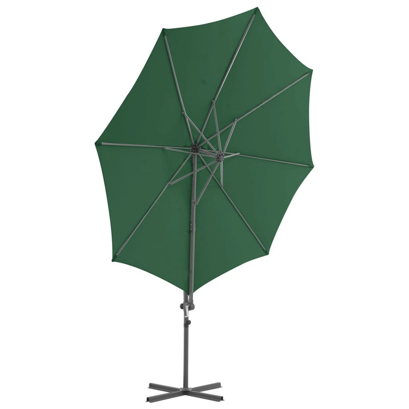 Load image into Gallery viewer, Vidaxl zweefparasol met stalen paal 300 cm groen
