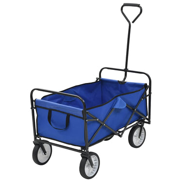 Vidaxl handkar inklapbaar staal blauw