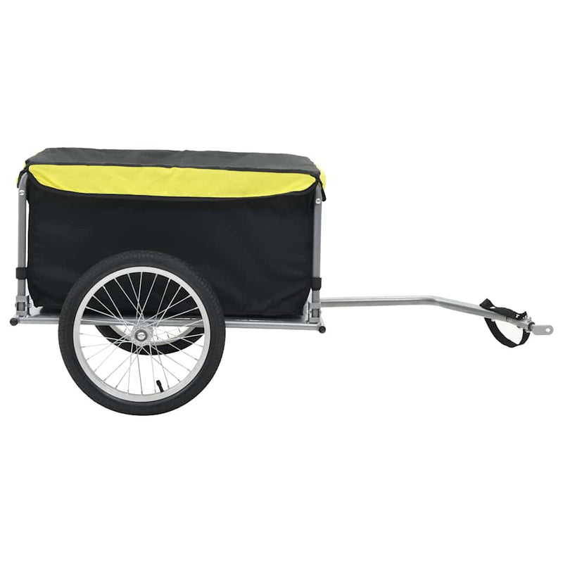 Load image into Gallery viewer, Vidaxl fietstrailer 65 kg zwart en geel
