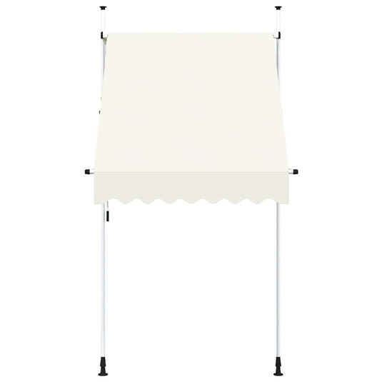 Vidaxl luifel handmatig uittrekbaar 150 cm crème