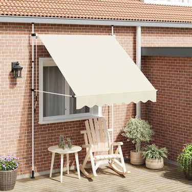 Vidaxl luifel handmatig uittrekbaar 200 cm crème