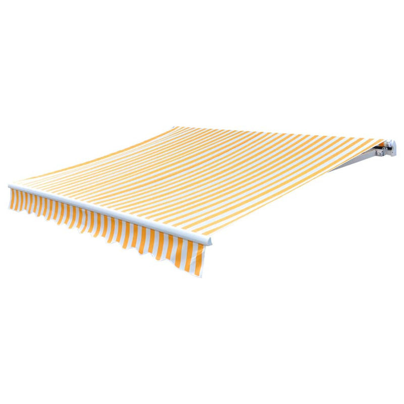 Load image into Gallery viewer, Vidaxl luifeldoek 350x250 cm canvas oranje en wit
