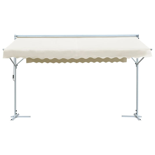 VidaXL Luifel vrijstaand 4x3 m crème