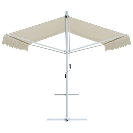 VidaXL Luifel vrijstaand 4x3 m crème