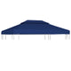 Vidaxl prieeldak 2-laags 4x3m 310 g m² blauw