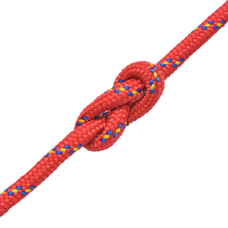Load image into Gallery viewer, Vidaxl boot touw 14 mm 250 m polypropyleen rood
