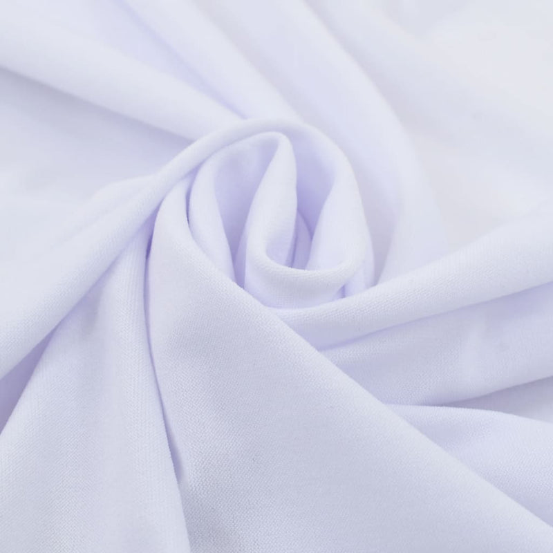 Load image into Gallery viewer, Vidaxl 2 st tafelhoezen stretch met rok 120x74 cm wit
