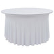 Vidaxl 2 st tafelhoezen stretch met rok 180x74 cm wit