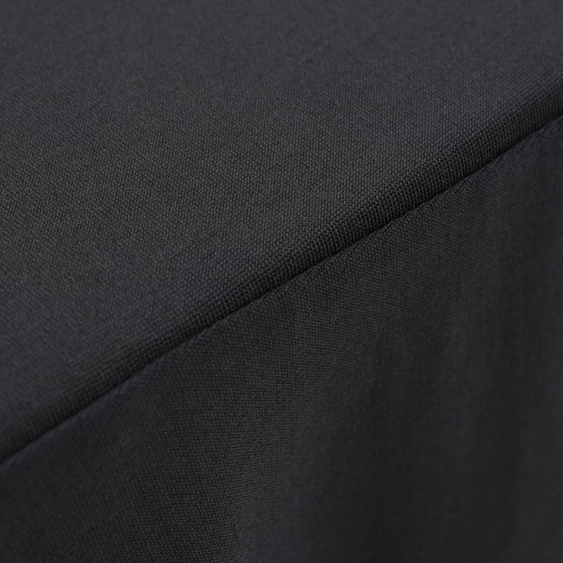 Load image into Gallery viewer, VidaXL Tafelkleden 2 st met rok stretch 243x76x74 cm antracietkleurig
