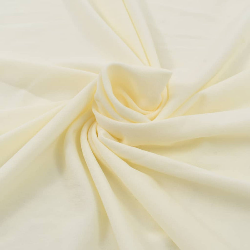 Load image into Gallery viewer, Vidaxl 2 st tafelhoezen stretch met rok 180x74 cm crème
