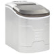 Vidaxl ijsblokjesmachine 2,4 l 15 kg 24 u zilver