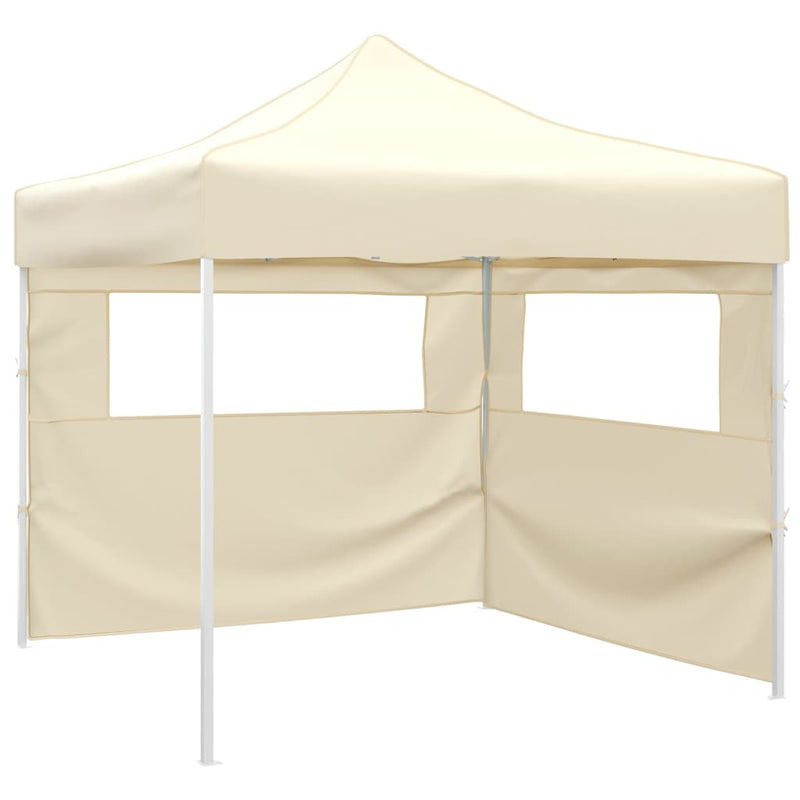 Load image into Gallery viewer, Vidaxl vouwtent met 2 wanden 291x291x315 cm crème
