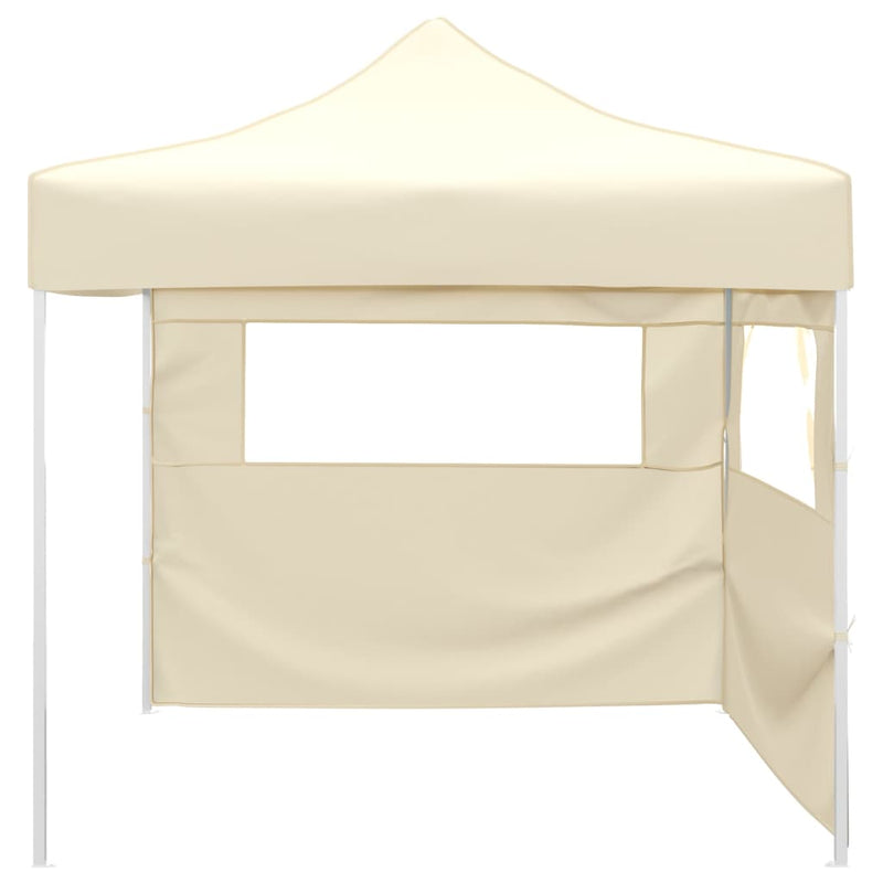 Load image into Gallery viewer, Vidaxl vouwtent met 2 wanden 291x291x315 cm crème

