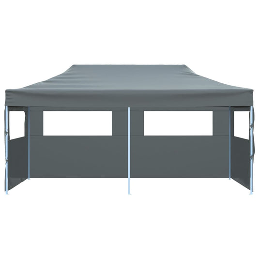 VidaXL Partytent pop-up inklapbaar met zijwanden 3x6 m antraciet