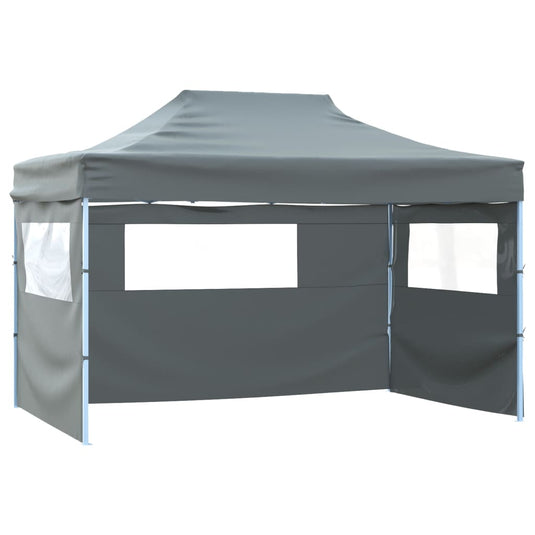 Vidaxl vouwtent met 3 wanden 431x291x315 cm antraciet