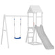 Vidaxl schommelzitjes 2 st met touwen 37x15 cm polyetheen blauw