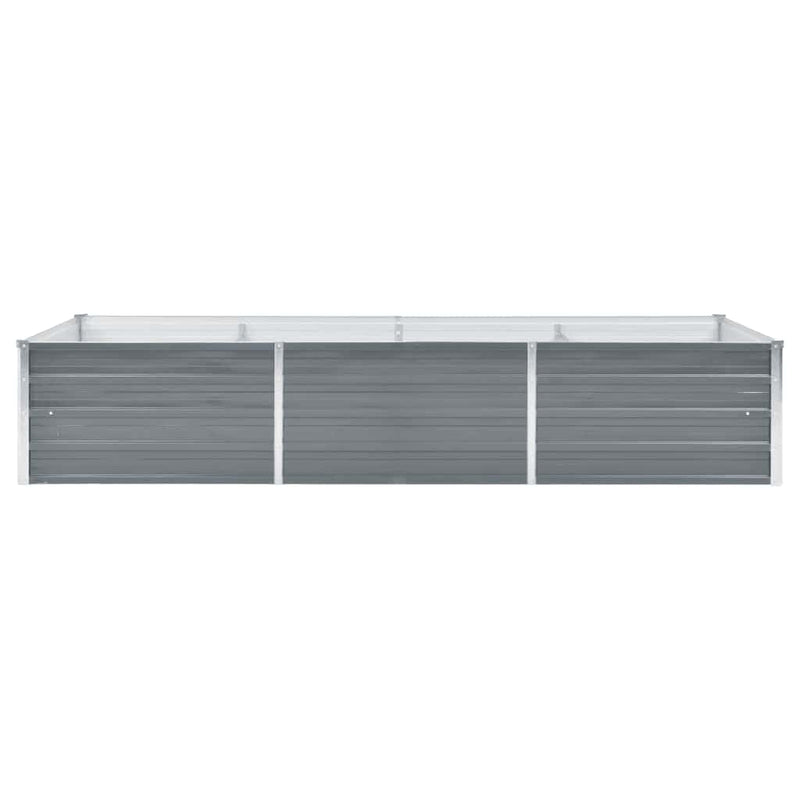 Load image into Gallery viewer, Vidaxl plantenbak verhoogd 240x80x45 cm gegalvaniseerd staal grijs
