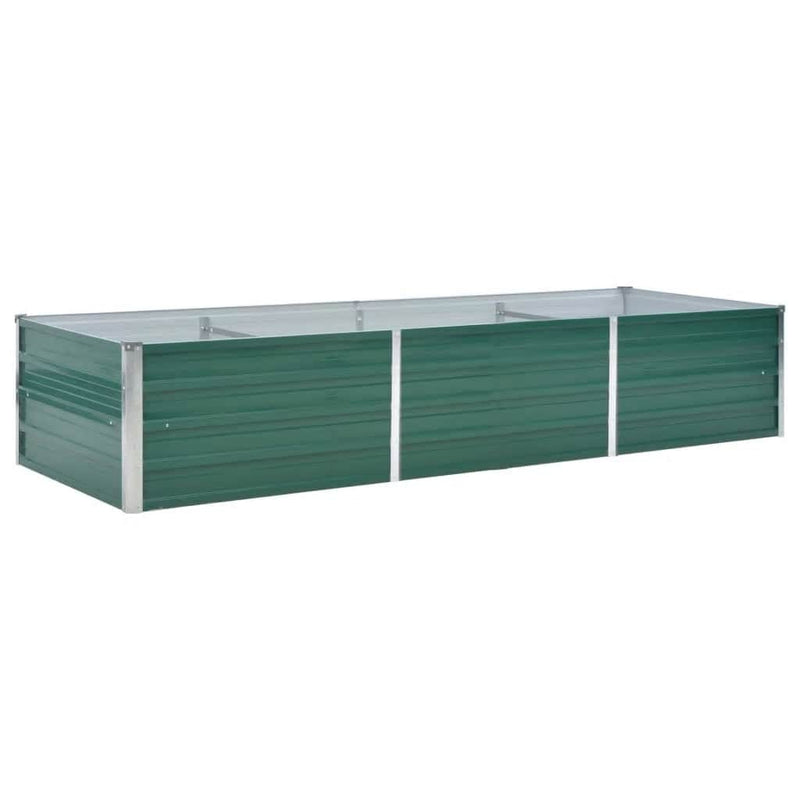 Load image into Gallery viewer, Vidaxl plantenbak verhoogd 240x80x45 cm gegalvaniseerd staal groen
