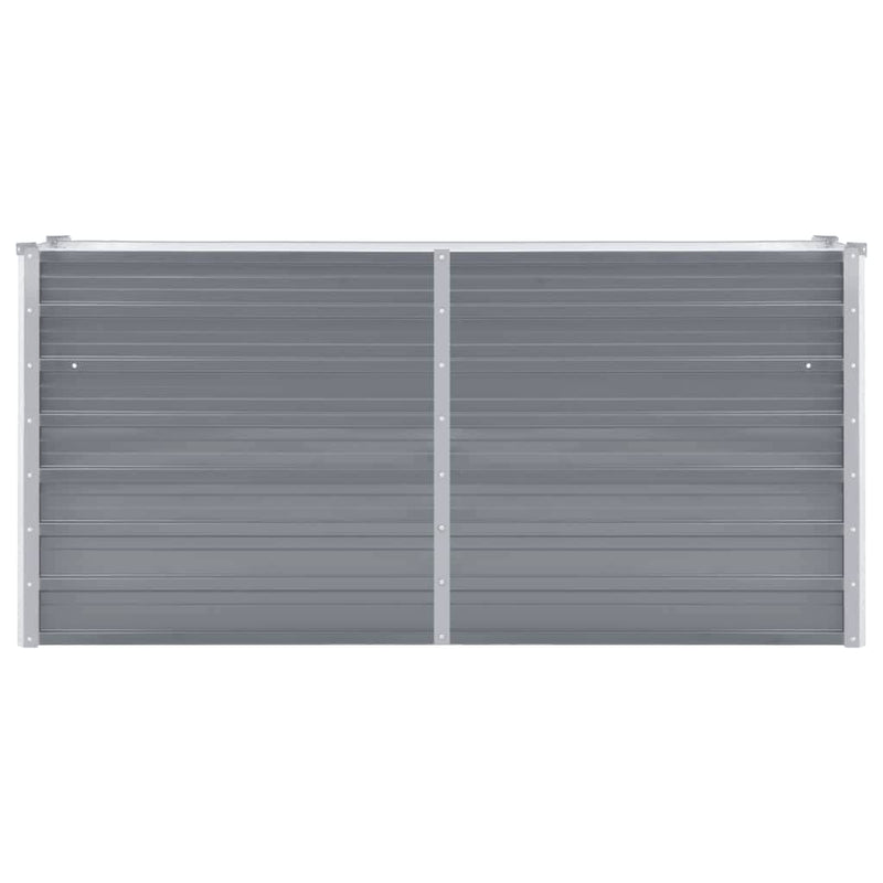 Load image into Gallery viewer, Vidaxl plantenbak verhoogd 160x40x77 cm gegalvaniseerd staal grijs
