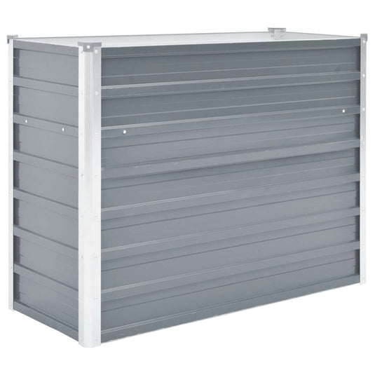 Vidaxl plantenbak verhoogd 100x40x77 cm gegalvaniseerd staal grijs