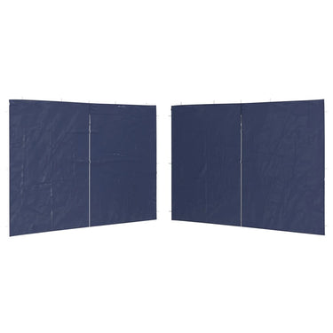 Vidaxl tentwanden met ritssluiting pe blauw 2 st