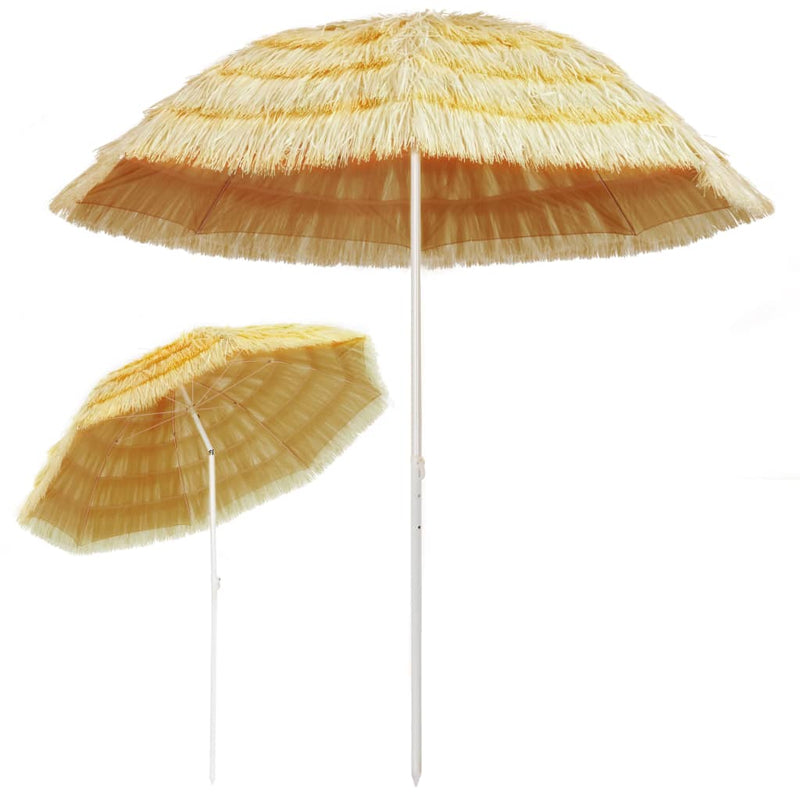 Load image into Gallery viewer, VidaXL Strandparasol Hawaï stijl 240 cm naturel
