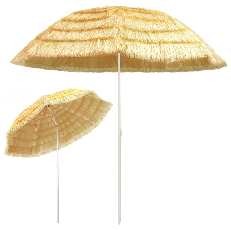 Afbeelding laden in galerijviewer, Vidaxl strandparasol hawaï stijl 300 cm naturel
