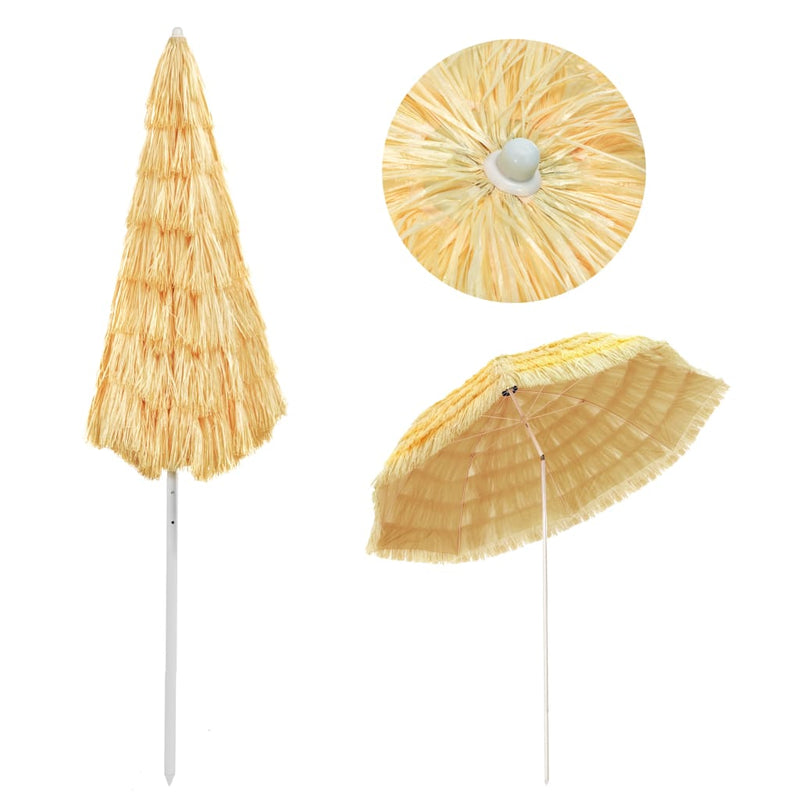 Afbeelding laden in galerijviewer, Vidaxl strandparasol hawaï stijl 300 cm naturel
