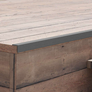 Vidaxl terras hoekplinten 5 st 170 cm hkc grijs