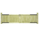VidaXL Poorten 2 st 300x75 cm geïmpregneerd grenenhout